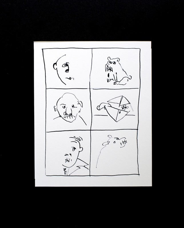 o.T., Tusch auf Papier, A4, 2015